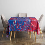 Western Bulldogs NAIDOC Week 2026 Tablecloth Australian Aboriginal Dot Art Dreamtime Pattern Style