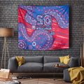 Western Bulldogs NAIDOC Week 2026 Tapestry Australian Aboriginal Dot Art Dreamtime Pattern Style