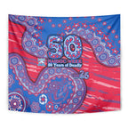 Western Bulldogs NAIDOC Week 2026 Tapestry Australian Aboriginal Dot Art Dreamtime Pattern Style