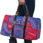 Western Bulldogs NAIDOC Week 2026 Travel Bag Australian Aboriginal Dot Art Dreamtime Pattern Style