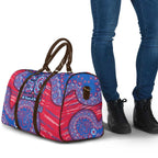 Western Bulldogs NAIDOC Week 2026 Travel Bag Australian Aboriginal Dot Art Dreamtime Pattern Style