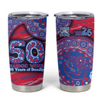 Western Bulldogs NAIDOC Week 2026 Tumbler Cup Australian Aboriginal Dot Art Dreamtime Pattern Style
