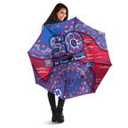 Western Bulldogs NAIDOC Week 2026 Umbrella Australian Aboriginal Dot Art Dreamtime Pattern Style