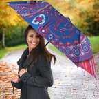 Western Bulldogs NAIDOC Week 2026 Umbrella Australian Aboriginal Dot Art Dreamtime Pattern Style