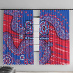 Western Bulldogs NAIDOC Week 2026 Window Curtain Australian Aboriginal Dot Art Dreamtime Pattern Style