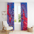 Western Bulldogs NAIDOC Week 2026 Window Curtain Australian Aboriginal Dot Art Dreamtime Pattern Style