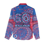 Western Bulldogs NAIDOC Week 2026 Women Casual Shirt Australian Aboriginal Dot Art Dreamtime Pattern Style