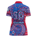 Western Bulldogs NAIDOC Week 2026 Women Polo Shirt Australian Aboriginal Dot Art Dreamtime Pattern Style