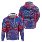 Western Bulldogs NAIDOC Week 2026 Zip Hoodie Australian Aboriginal Dot Art Dreamtime Pattern Style
