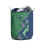 Canberra Raiders NAIDOC Week 2026 Laundry Basket Aboriginal Lizard Dot Painting - 50 Years of Deadly