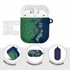 Canberra Raiders NAIDOC Week 2026 AirPods Case Aboriginal Lizard Dot Painting - 50 Years of Deadly