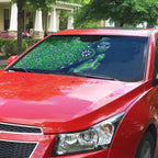 Canberra Raiders NAIDOC Week 2026 Auto Sun Shade Aboriginal Lizard Dot Painting - 50 Years of Deadly