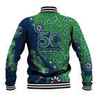 Canberra Raiders NAIDOC Week 2026 Baseball Jacket Aboriginal Lizard Dot Painting - 50 Years of Deadly