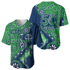 Canberra Raiders NAIDOC Week 2026 Baseball Jersey Aboriginal Lizard Dot Painting - 50 Years of Deadly