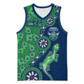 Canberra Raiders NAIDOC Week 2026 Basketball Jersey Aboriginal Lizard Dot Painting - 50 Years of Deadly