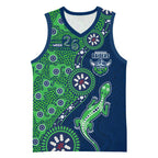 Canberra Raiders NAIDOC Week 2026 Basketball Jersey Aboriginal Lizard Dot Painting - 50 Years of Deadly