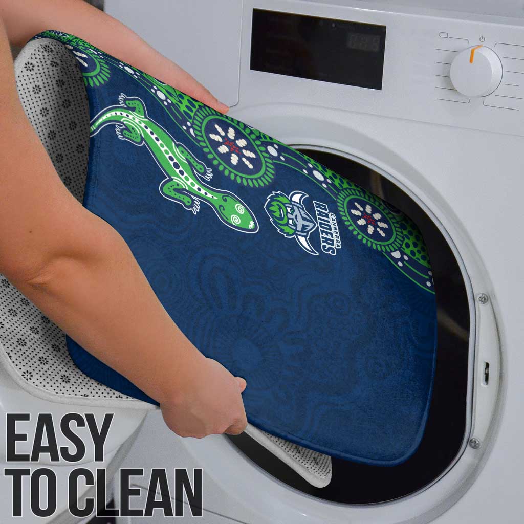 Canberra Raiders NAIDOC Week 2026 Bathroom Set Aboriginal Lizard Dot Painting - 50 Years of Deadly