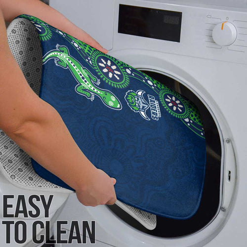 Canberra Raiders NAIDOC Week 2026 Bathroom Set Aboriginal Lizard Dot Painting - 50 Years of Deadly
