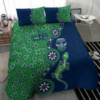 Canberra Raiders NAIDOC Week 2026 Bedding Set Aboriginal Lizard Dot Painting - 50 Years of Deadly