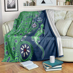 Canberra Raiders NAIDOC Week 2026 Blanket Aboriginal Lizard Dot Painting - 50 Years of Deadly