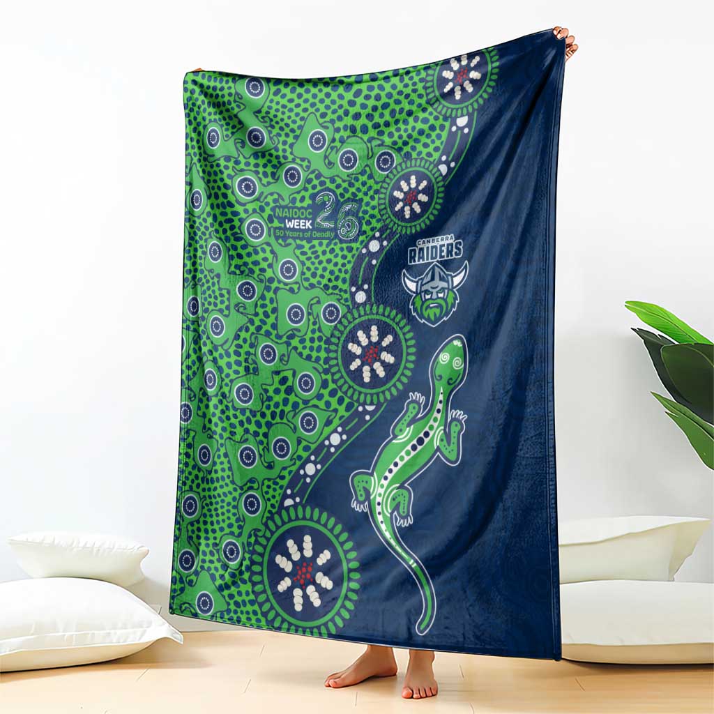Canberra Raiders NAIDOC Week 2026 Blanket Aboriginal Lizard Dot Painting - 50 Years of Deadly
