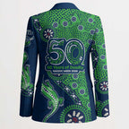 Canberra Raiders NAIDOC Week 2026 Blazer Aboriginal Lizard Dot Painting - 50 Years of Deadly
