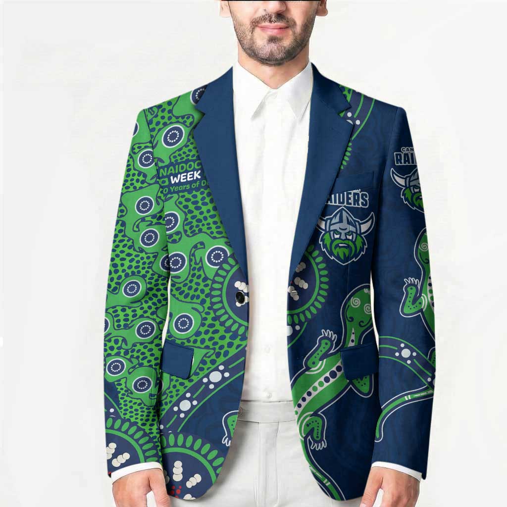 Canberra Raiders NAIDOC Week 2026 Blazer Aboriginal Lizard Dot Painting - 50 Years of Deadly