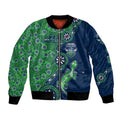 Canberra Raiders NAIDOC Week 2026 Bomber Jacket Aboriginal Lizard Dot Painting - 50 Years of Deadly
