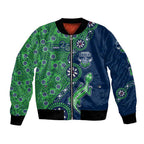 Canberra Raiders NAIDOC Week 2026 Bomber Jacket Aboriginal Lizard Dot Painting - 50 Years of Deadly