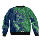 Canberra Raiders NAIDOC Week 2026 Bomber Jacket Aboriginal Lizard Dot Painting - 50 Years of Deadly