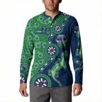 Canberra Raiders NAIDOC Week 2026 Button Sweatshirt Aboriginal Lizard Dot Painting - 50 Years of Deadly