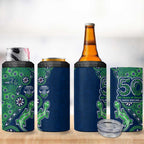 Canberra Raiders NAIDOC Week 2026 4 in 1 Can Cooler Tumbler Aboriginal Lizard Dot Painting - 50 Years of Deadly