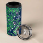 Canberra Raiders NAIDOC Week 2026 4 in 1 Can Cooler Tumbler Aboriginal Lizard Dot Painting - 50 Years of Deadly