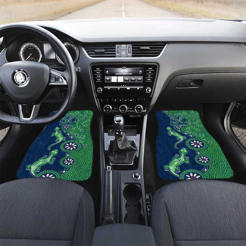 Canberra Raiders NAIDOC Week 2026 Car Mats Aboriginal Lizard Dot Painting - 50 Years of Deadly