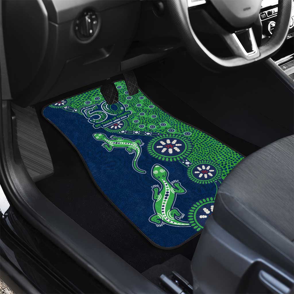 Canberra Raiders NAIDOC Week 2026 Car Mats Aboriginal Lizard Dot Painting - 50 Years of Deadly