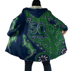 Canberra Raiders NAIDOC Week 2026 Cloak Aboriginal Lizard Dot Painting - 50 Years of Deadly