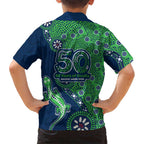 Canberra Raiders NAIDOC Week 2026 Family Matching Long Sleeve Bodycon Dress and Hawaiian Shirt Aboriginal Lizard Dot Painting - 50 Years of Deadly