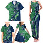 Canberra Raiders NAIDOC Week 2026 Family Matching Tank Maxi Dress and Hawaiian Shirt Aboriginal Lizard Dot Painting - 50 Years of Deadly