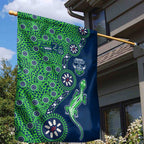 Canberra Raiders NAIDOC Week 2026 Garden Flag Aboriginal Lizard Dot Painting - 50 Years of Deadly