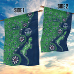 Canberra Raiders NAIDOC Week 2026 Garden Flag Aboriginal Lizard Dot Painting - 50 Years of Deadly