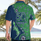 Canberra Raiders NAIDOC Week 2026 Hawaiian Shirt Aboriginal Lizard Dot Painting - 50 Years of Deadly