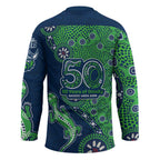 Canberra Raiders NAIDOC Week 2026 Hockey Jersey Aboriginal Lizard Dot Painting - 50 Years of Deadly