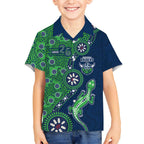 Canberra Raiders NAIDOC Week 2026 Kid Hawaiian Shirt Aboriginal Lizard Dot Painting - 50 Years of Deadly