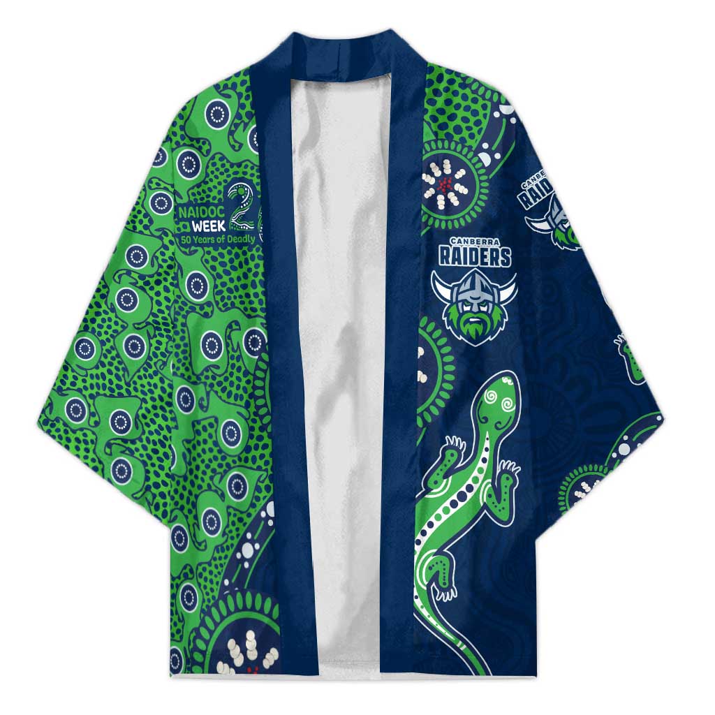Canberra Raiders NAIDOC Week 2026 Kimono Aboriginal Lizard Dot Painting - 50 Years of Deadly