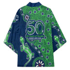 Canberra Raiders NAIDOC Week 2026 Kimono Aboriginal Lizard Dot Painting - 50 Years of Deadly