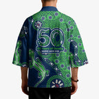 Canberra Raiders NAIDOC Week 2026 Kimono Aboriginal Lizard Dot Painting - 50 Years of Deadly
