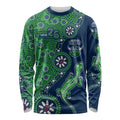 Canberra Raiders NAIDOC Week 2026 Long Sleeve Shirt Aboriginal Lizard Dot Painting - 50 Years of Deadly