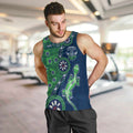 Canberra Raiders NAIDOC Week 2026 Men Tank Top Aboriginal Lizard Dot Painting - 50 Years of Deadly
