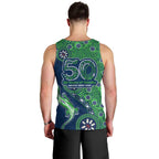 Canberra Raiders NAIDOC Week 2026 Men Tank Top Aboriginal Lizard Dot Painting - 50 Years of Deadly