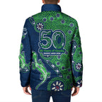 Canberra Raiders NAIDOC Week 2026 Padded Jacket Aboriginal Lizard Dot Painting - 50 Years of Deadly